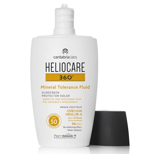 Bloqueador Solar Heliocare 360  Pantalla Mineral Tolerance Fluid Spf 50 X 50 Ml