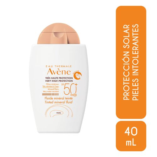 Avene Solar Fluido Mineral Color Spf 50 X 40 Ml
