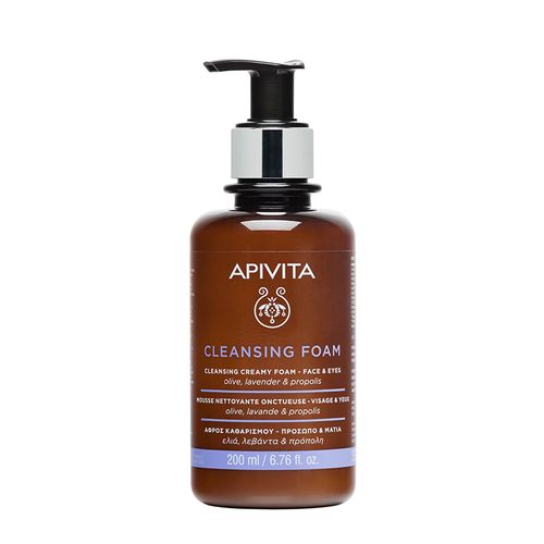 Apivita Crema Espuma Limpiadora Cara Y Ojos X 200 Ml