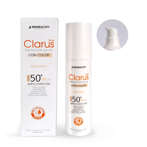 Clarus Protector Solar Emulsion Color Spf 50+  X 50 Ml