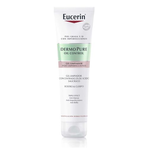 Euc Dermopure Oil Control Gel Limpiador Triple Accion X 150 Ml