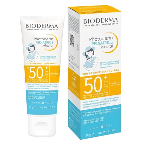 Bioderma Photoderm Pediatrics Mineral SPF50+ protector solar para bebés