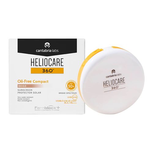 Heliocare 360 Oil Free Polvo Compacto Beige X 10 G