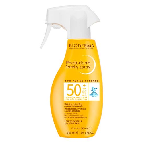 Bioderma Photoderm Spray SPF50+ protector solar para todo tipo de piel 300mL