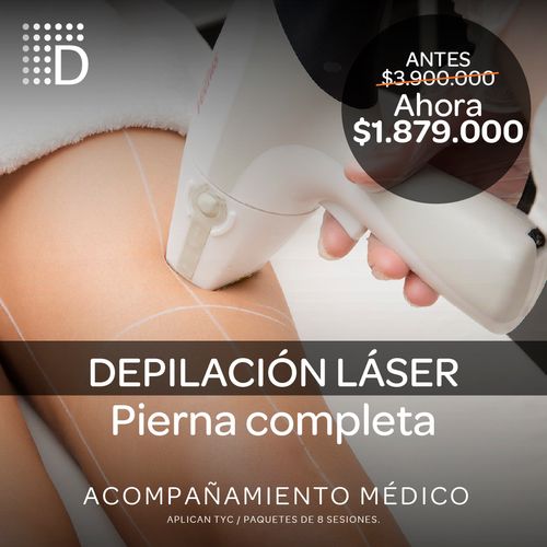 Depilación Laser Pierna Completa x 8 sesiones