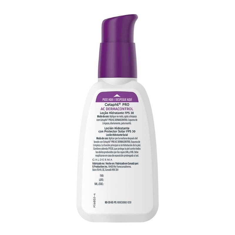 Cetaphil Pro Ac Control Hidratante Con Protector Solar Fps 30 118 Ml-10