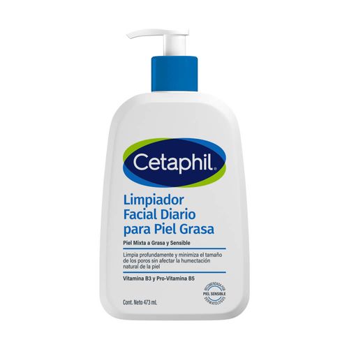 Cetaphil Limpiador Facial Piel Grasa X 473 Ml