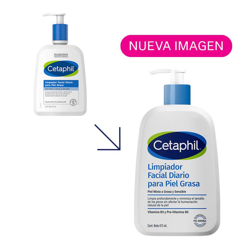 Cetaphil Limpiador Facial Piel Grasa X 473 Ml-2