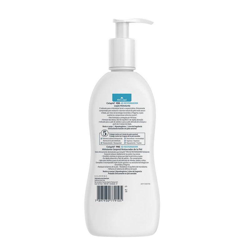 Cetaphil Pro Ad Control Hidratante Corporal Restaurador De La Piel 295 Ml-10