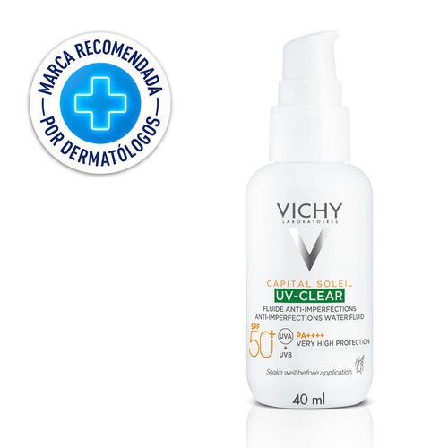Vichy Capital Soleil  Uv-Clear  Fluido X 40Ml 50+ Piel Grasa