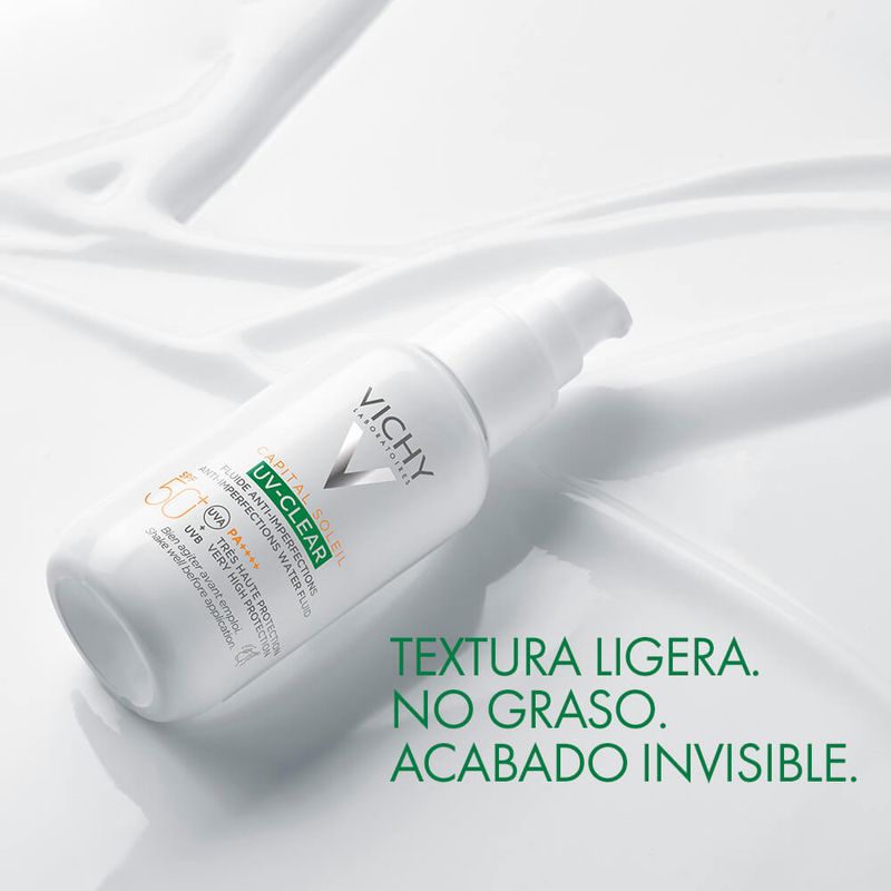 Vichy Capital Soleil Uv-Clear Fluido X 40Ml 50+ Piel Grasa-2