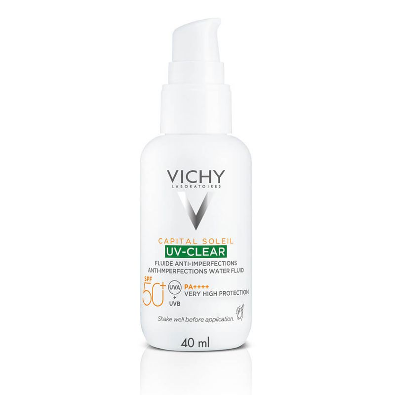 Vichy Capital Soleil Uv-Clear Fluido X 40Ml 50+ Piel Grasa-8