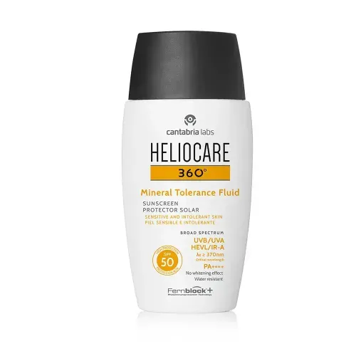Bloqueador Solar Heliocare 360  Pantalla Mineral Tolerance Fluid Spf 50 X 50 Ml