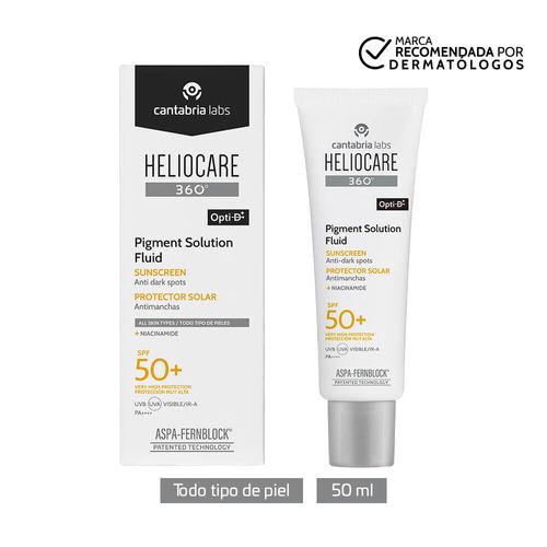 Bloqueador Solar Heliocare 360 Pigment Solution Fluido 50+ X 50 Ml