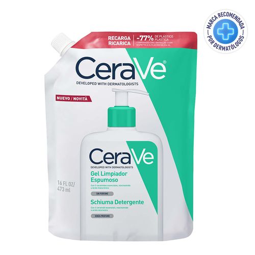 Refill Gel Limpiador Espumoso Para Piel Normal A Grasa - CeraVe