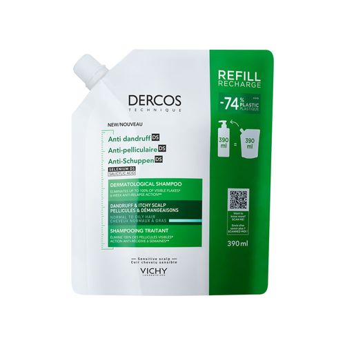 Dercos DS Shampoo Anticaspa Cabello Graso Refill - Vichy