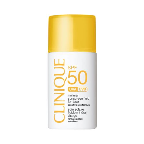 Protector Solar SPF 50 Mineral Sunscreen Fluid for Face - Clinique