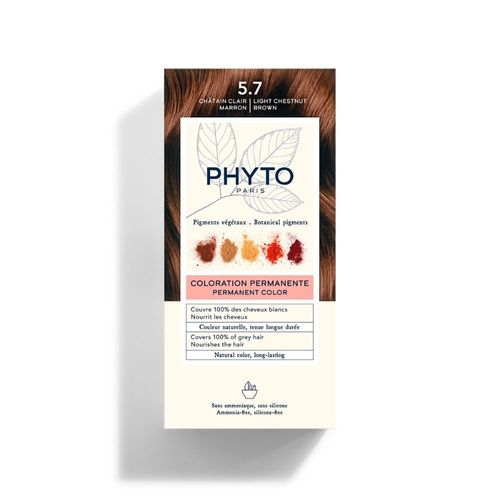Tinte Color 5.7 Castaño Claro Marrón - Phyto