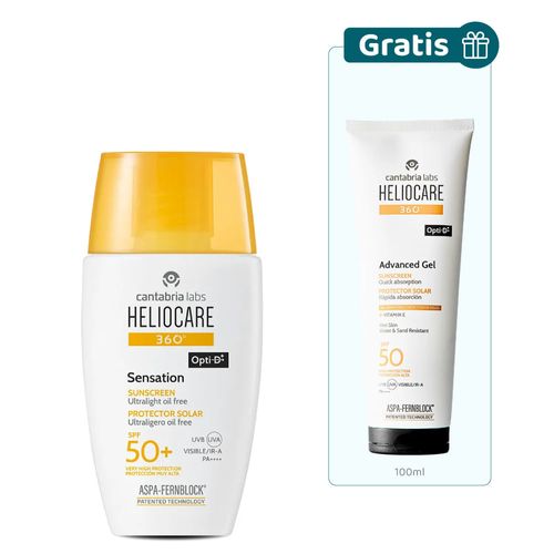 Kit Heliocare 360° Sensation Af + Advanced Gel Spf 50+ 100ml - Cantabria Labs