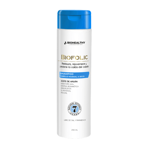 Biofolic Shampoo Cabello Normal A Seco - Biohealthy