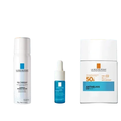 Kit Anthelios Uv Air 40 Ml + Hyalu B5 Sérum 10Ml + Agua Termal 50Ml - La Roche Posay