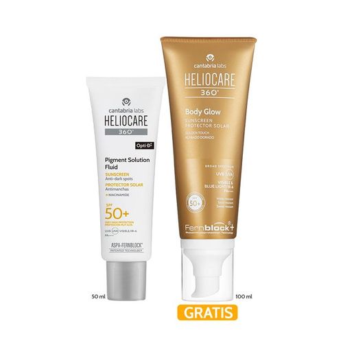 Kit Heliocare Pigment + Gratis Heliocare 360° Body Glow SPF50+ - Cantabria Labs