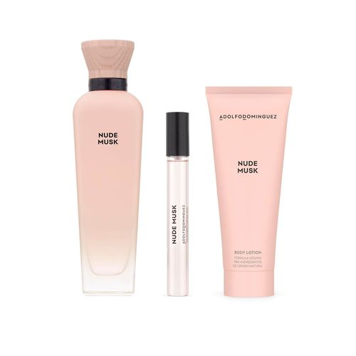 Kit Mujer Nude Musk EDP 120ml + Body Lotion 75ml + EDP 10ml - Adolfo Dominguez