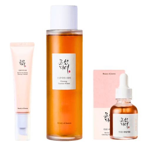 Kit Esencia Tónico Ginseng  150 ml + Contorno de ojos 30 ml + Serum Revive 30 ml - Beauty of Joseon