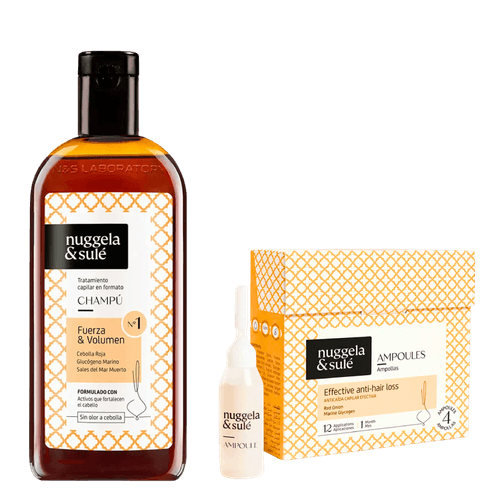 Kit anticaida: Shampoo Nº1  250ml + Ampollas Anti-Caída 4x10ml - Nuggela & Sulé
