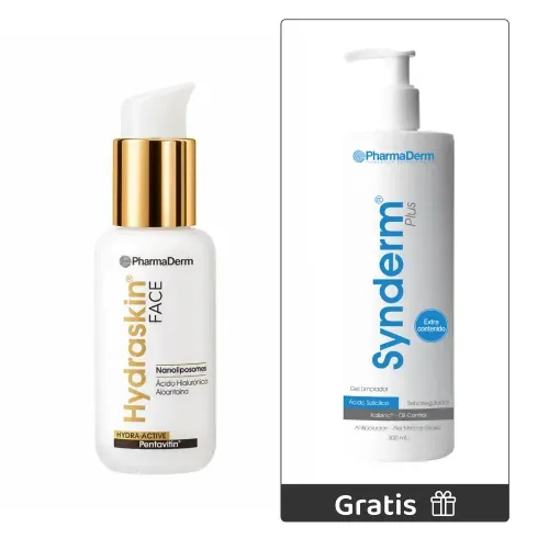 Kit Hydraskin Face Hidratante  50 gr + GRATIS Synderm Plus Frasco  300 ml - Pharmaderm