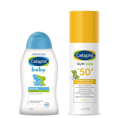 Kit Baby Loción hidratante + Sun Kids - Cetaphil