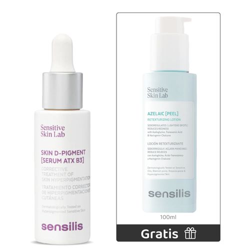 Kit Skin D-Pigment Serum ATX B3 30 ml + Gratis Purify Azelaic Peeling 100 ml - Sensilis