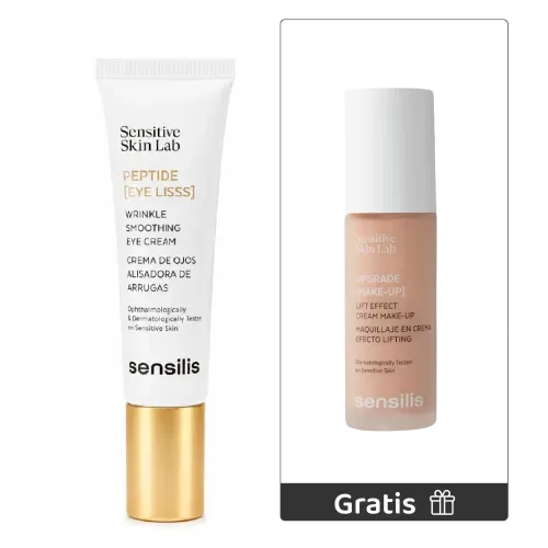 Kit Peptide Eyes Lisss  15 ml + GRATIS Upgrade Base Maquillaje 30ml Miel Doreé - Sensilis
