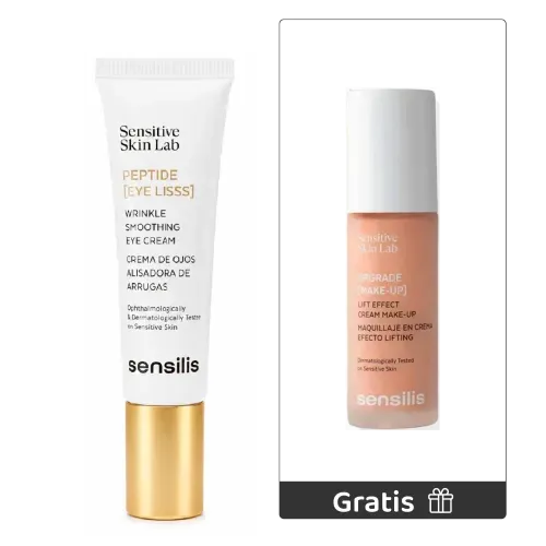 Kit Peptide Eyes Lisss  15 ml + GRATIS Upgrade Base Maquillaje 30ml Miel Rosa - Sensilis