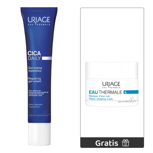 Kit Cica Daily Gel Cream 40ml + Obsequio Termal Mascarilla Noche Mr 15 ml - Uriage