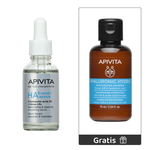 Kit Sérum HA5 Honey Repair  30ml + Obsequio Shampoo Hyalu Hydra 75ml - Apivita