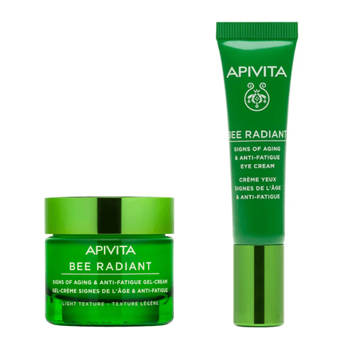 Kit Gel Crema Ligera 50 ml + GRATIS Contorno de Ojos 15 ml - Bee Radiant Apivita