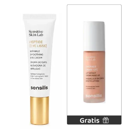 Kit Peptide Eyes Lisss 15 ml + GRATIS Upgrade Base Maquillaje 30ml Beige- Sensilis
